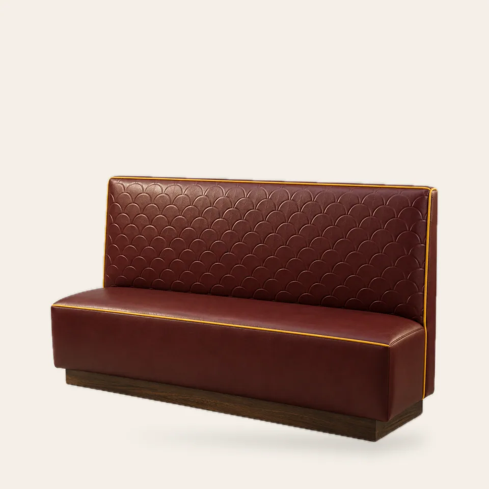 Oxblood Scallop Booth
